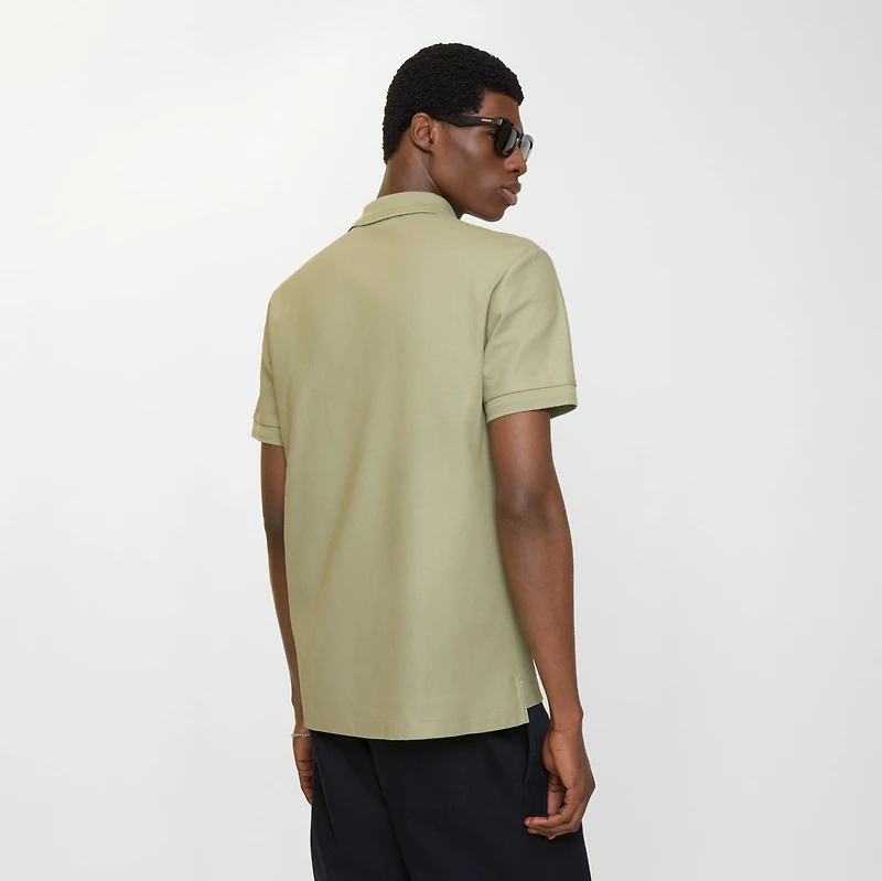 Cotton Polo Shirt in Glade green - Men | Burberry® Official