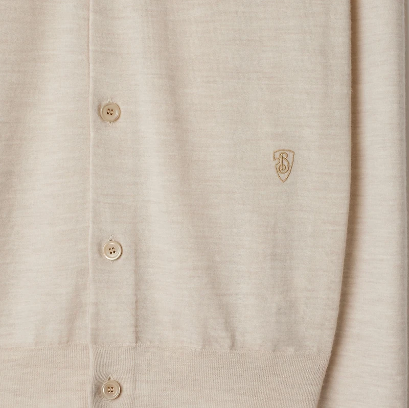 Wool Cardigan in Nutmeg - Women | Burberry® Official