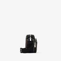 Check Trim Crossbody Bag in Black - Men, Technical | Burberry® Official