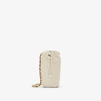 Reversible Horseshoe Chain Pouch in Soap beige/sand beige - Women, Nylon | Burberry® Official