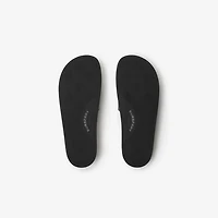 Check Slides in Midnight - Men, Technical | Burberry® Official