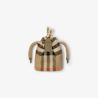 Horseshoe Pouch Charm in Sand beige - Women, Nylon | Burberry® Official
