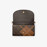 Highlands Chain Strap Wallet​ in Hazel brown - Women | Burberry® Official