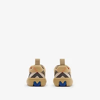 Check Sneakers in Sand beige - Children | Burberry® Official