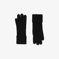 Cashmere Blend Gloves in Black - Men | Burberry® Official