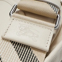 Small B Clip Messenger Bag in Soap beige - Women, Leather | Burberry® Official