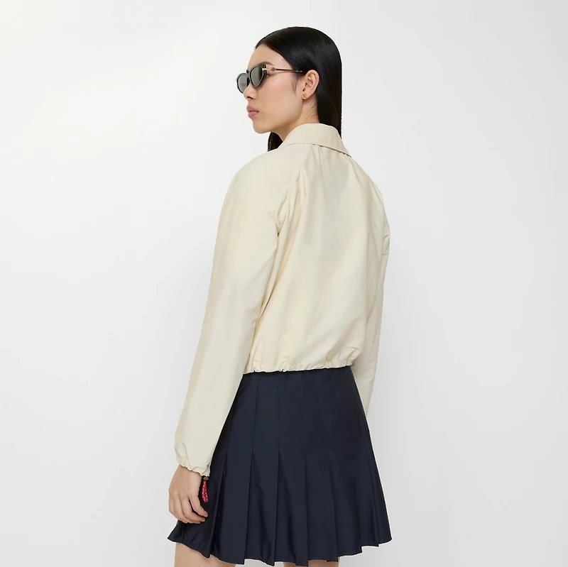 Cropped Newcott Hooded Jacket in Tundra beige - Women | Burberry® Official