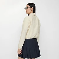 Cropped Newcott Hooded Jacket in Tundra beige - Women | Burberry® Official