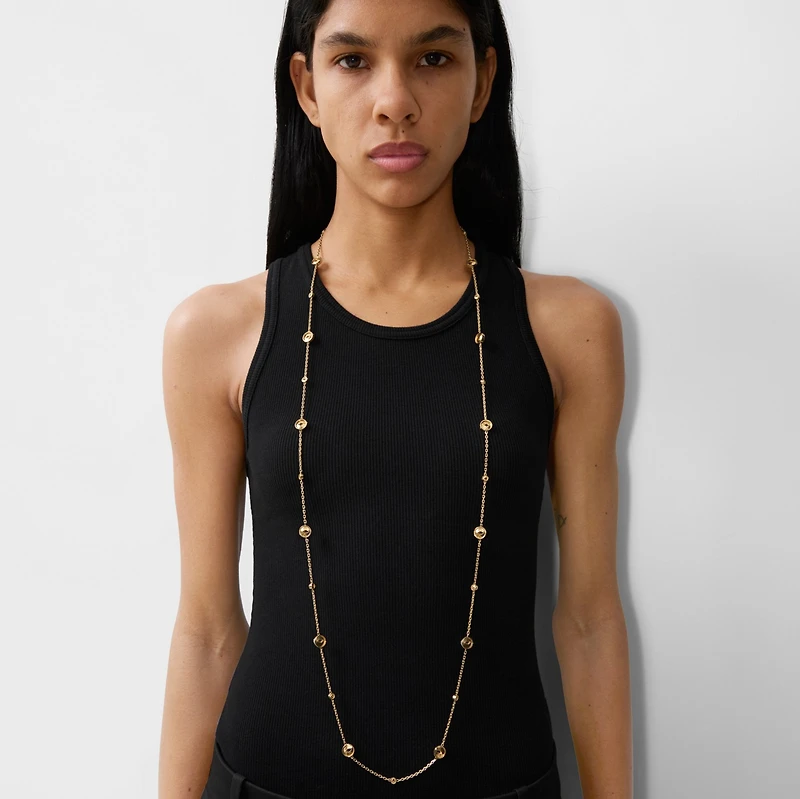 Hollow Medallion Necklace in Gold - Women | Burberry® Official