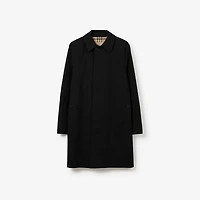 Mid-length Camden Heritage Car Coat in Black - Men, Cotton Gabardine | Burberry® Official