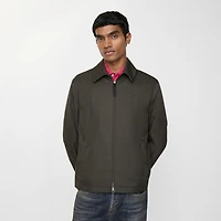 Tropical Gabardine Bloomsbury Harrington Jacket in Graphite grey - Men | Burberry® Official