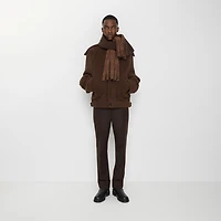 Wool Tailored Trousers in Soot brown - Men | Burberry® Official