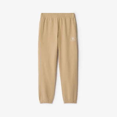 Knight Stamp Cotton Jogging Pants in Flax beige - Men | Burberry® Official