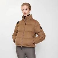 Cashmere Ambleside Puffer Jacket in Fawn brown - Women, Nylon | Burberry® Official