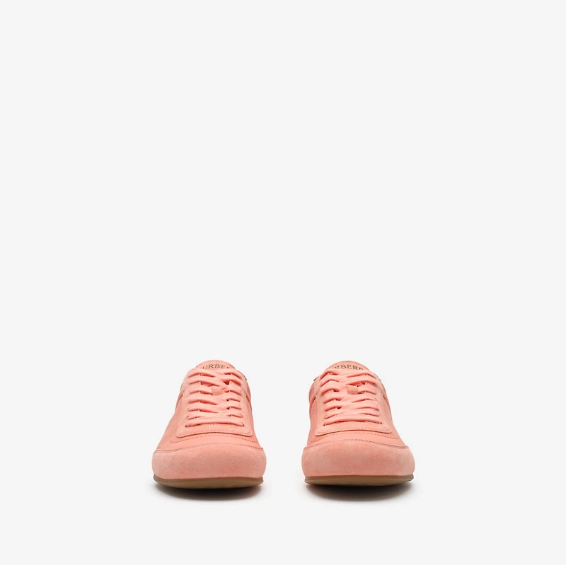 Leather Knight Runner Sneakers​ in Ditsy pink - Women | Burberry® Official