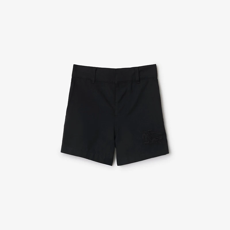 Cotton Shorts in Black | Burberry® Official