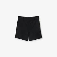 Cotton Shorts in Black | Burberry® Official