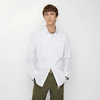 Regular Fit Cotton Poplin Shirt in Optic white - Men | Burberry® Official
