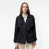 Nylon Pembury Trench Jacket in Navy - Women | Burberry® Official