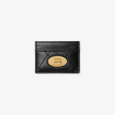 Strand Card Case in Black - Women, Leather | Burberry® Official