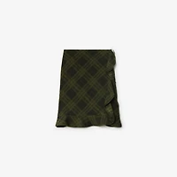 Check Silk Wrap Skirt in Oil - Women | Burberry® Official