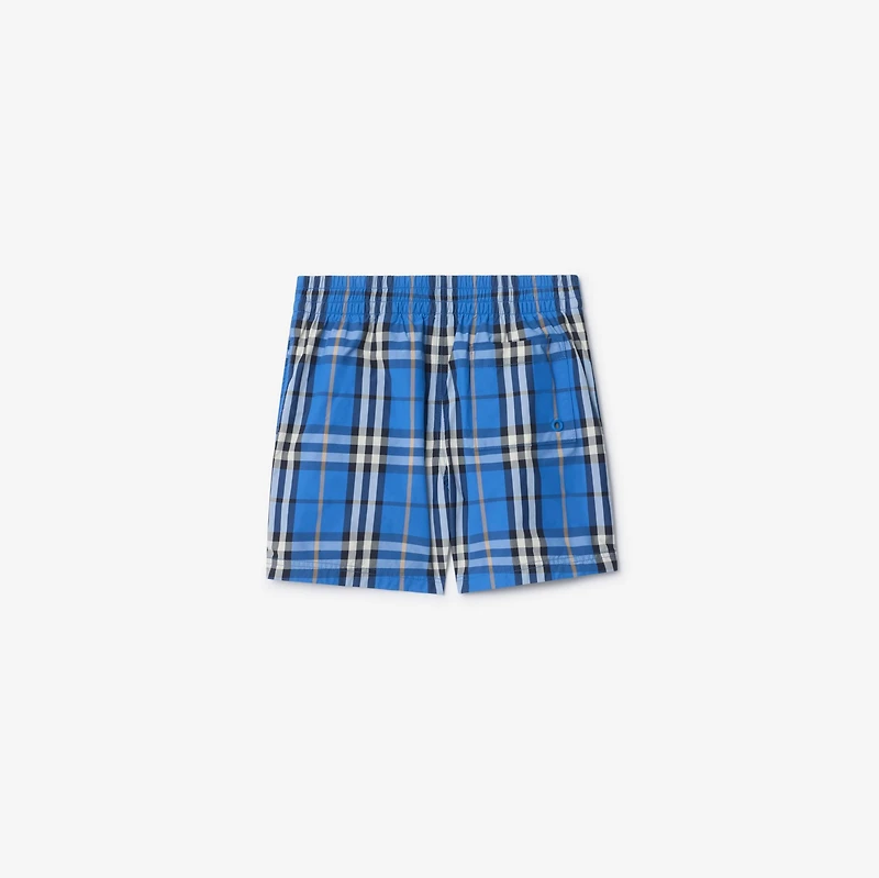 Check Swim Shorts in Hyacinth blue | Burberry® Official