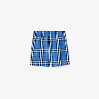 Check Swim Shorts in Hyacinth blue | Burberry® Official
