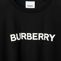 Logo Cotton T-shirt in Black - Men | Burberry® Official