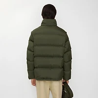 Detachable Sleeve Puffer Jacket in Shale green - Men | Burberry® Official