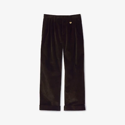 Corduroy Trousers in Clove brown - Men | Burberry® Official