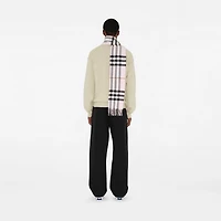Check Cashmere Scarf in Pale candy pink | Burberry® Official