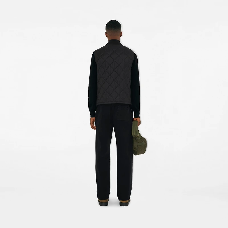 Quilted Nylon Gilet in Black - Men | Burberry® Official