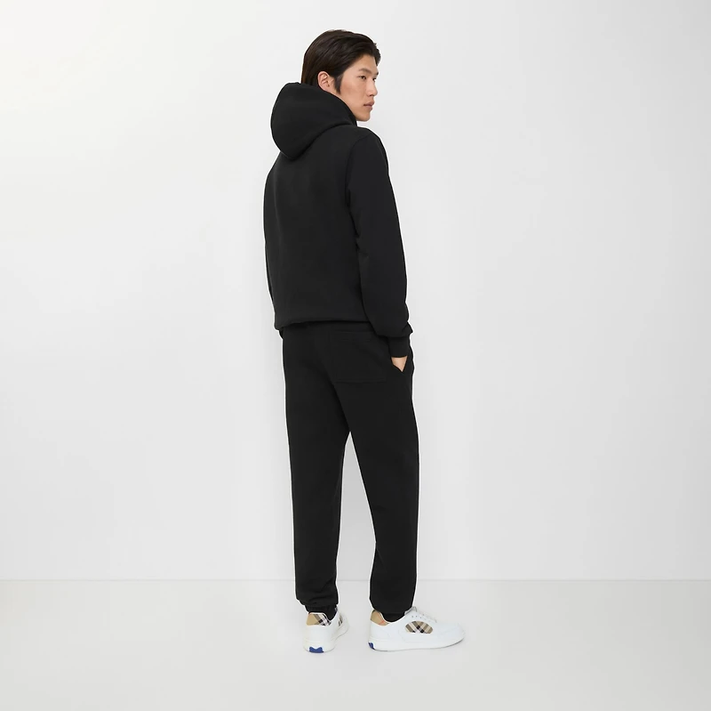 EKD Check Cotton Jogging Pants in Black - Men | Burberry® Official