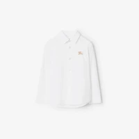 Stretch Cotton Shirt in White | Burberry® Official