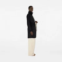 Long Checker-tape Nylon Parka in Black - Women | Burberry® Official