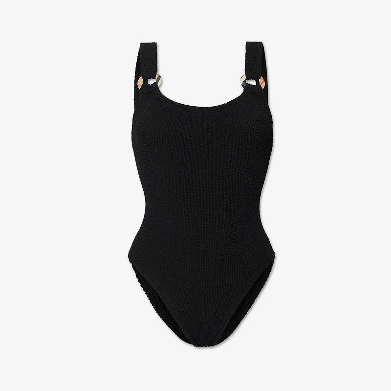 Domino Swimsuit in Black - Women, Nylon | Burberry® Official