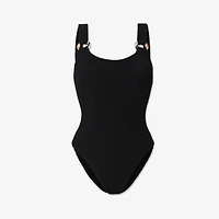 Domino Swimsuit in Black - Women, Nylon | Burberry® Official