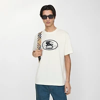 Knight Stamp Cotton T-shirt in Chalk white - Men | Burberry® Official