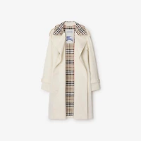 Mid-length Check Collar Castleford Trench Coat in Cotton beige - Women, Cotton | Burberry® Official