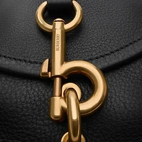 Mini B Clip Messenger Bag in Black - Women | Burberry® Official
