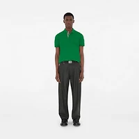 Cotton Polo Shirt in Leaf green - Men | Burberry® Official