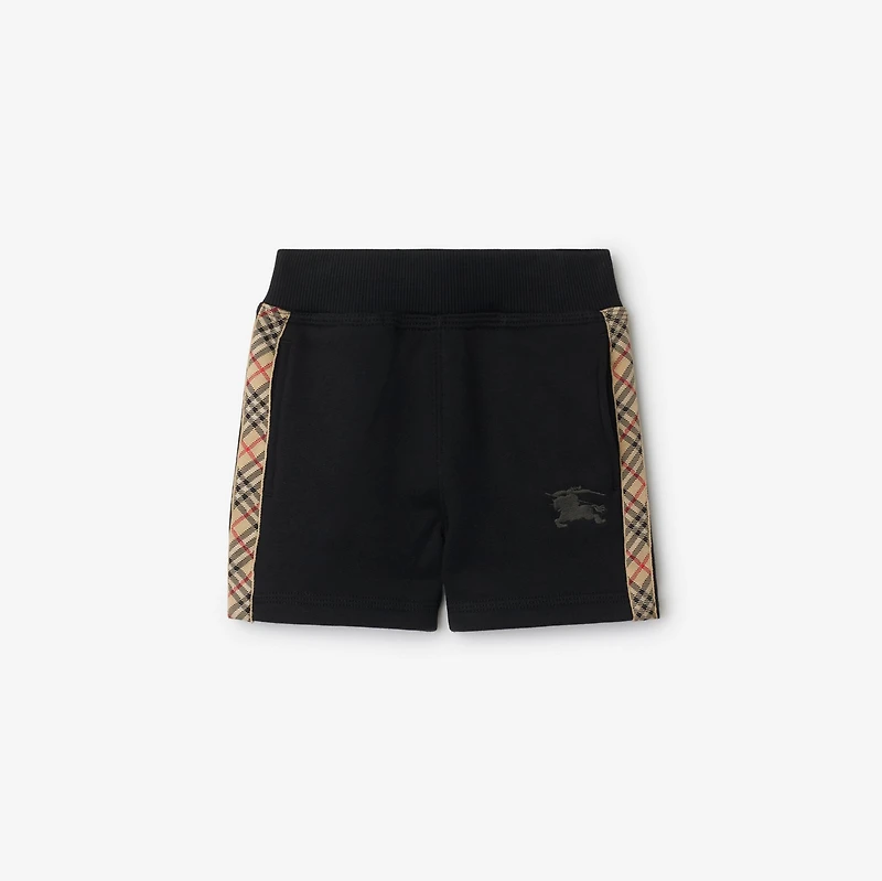 Check Trim Cotton Shorts in | Burberry® Official
