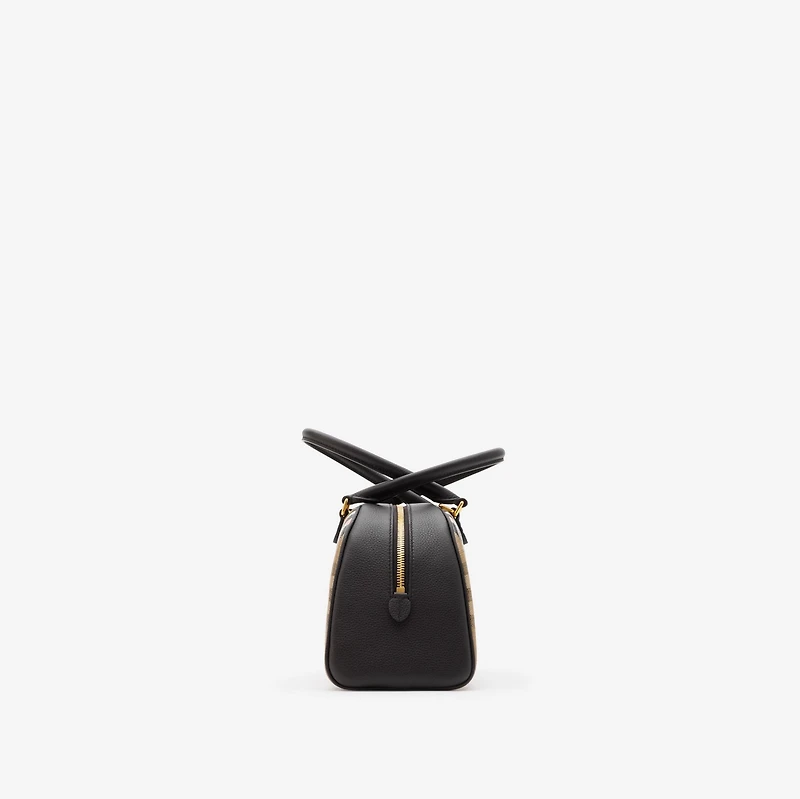 Highlands Bowling Bag​ in Sand - Women, Cotton, Linen | Burberry® Official