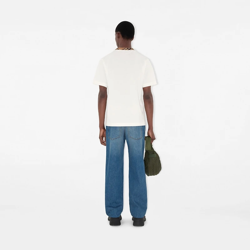 Loose Jeans in Mid blue - Men, Cotton | Burberry® Official