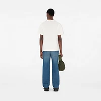 Loose Jeans in Mid blue - Men, Cotton | Burberry® Official