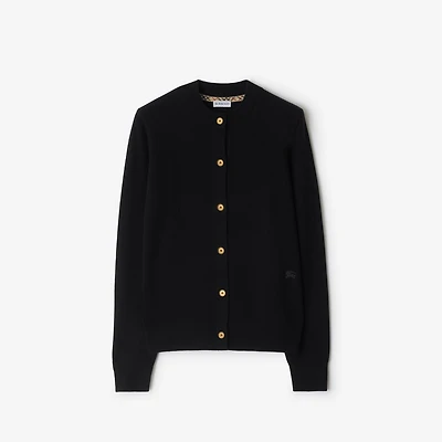 Cashmere Blend Cardigan in Black - Women | Burberry® Official