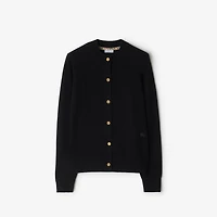 Cashmere Blend Cardigan in Black - Women | Burberry® Official
