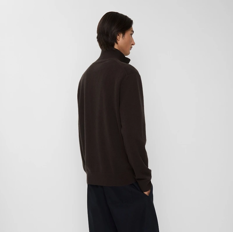 Cashmere Blend Half-zip Sweater in Scorched brown - Men | Burberry® Official