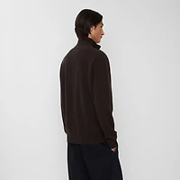 Cashmere Blend Half-zip Sweater in Scorched brown - Men | Burberry® Official