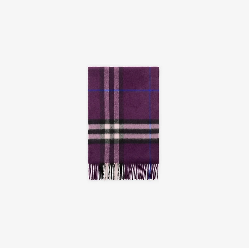 Check Cashmere Scarf in Pansy | Burberry® Official
